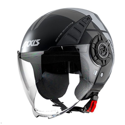 Casca Axxis model Metro Cool B2 gri mat (open face) - tip viziera: MT-V-26B