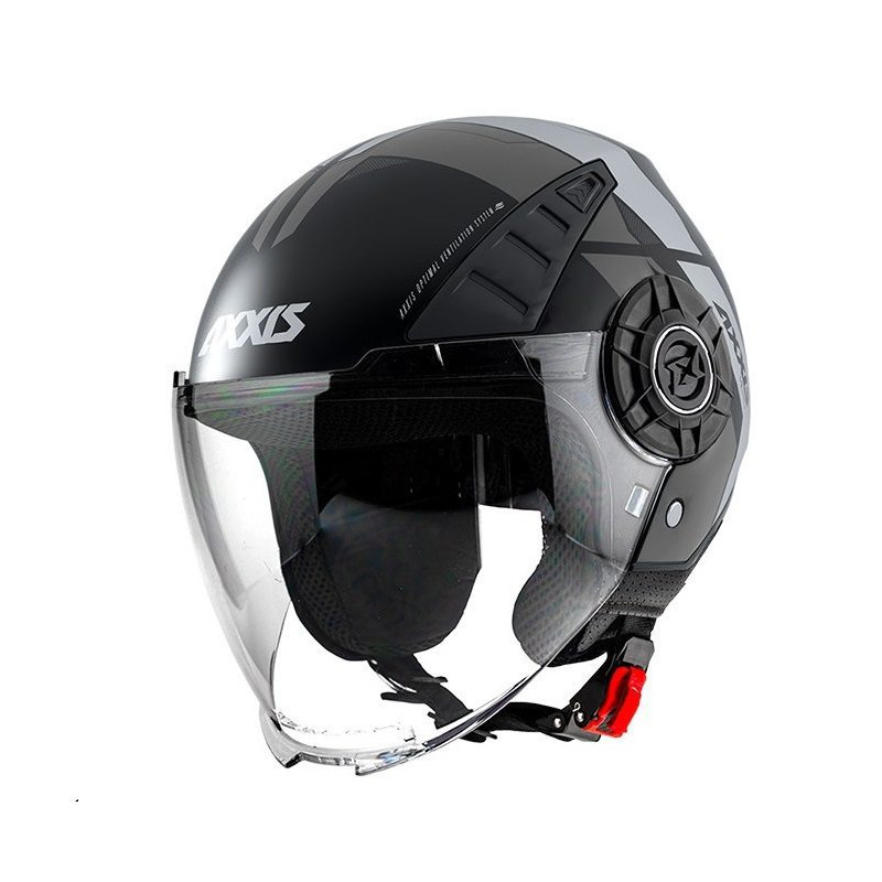 Casca Axxis model Metro Cool B2 gri mat (open face) - tip viziera: MT-V-26B