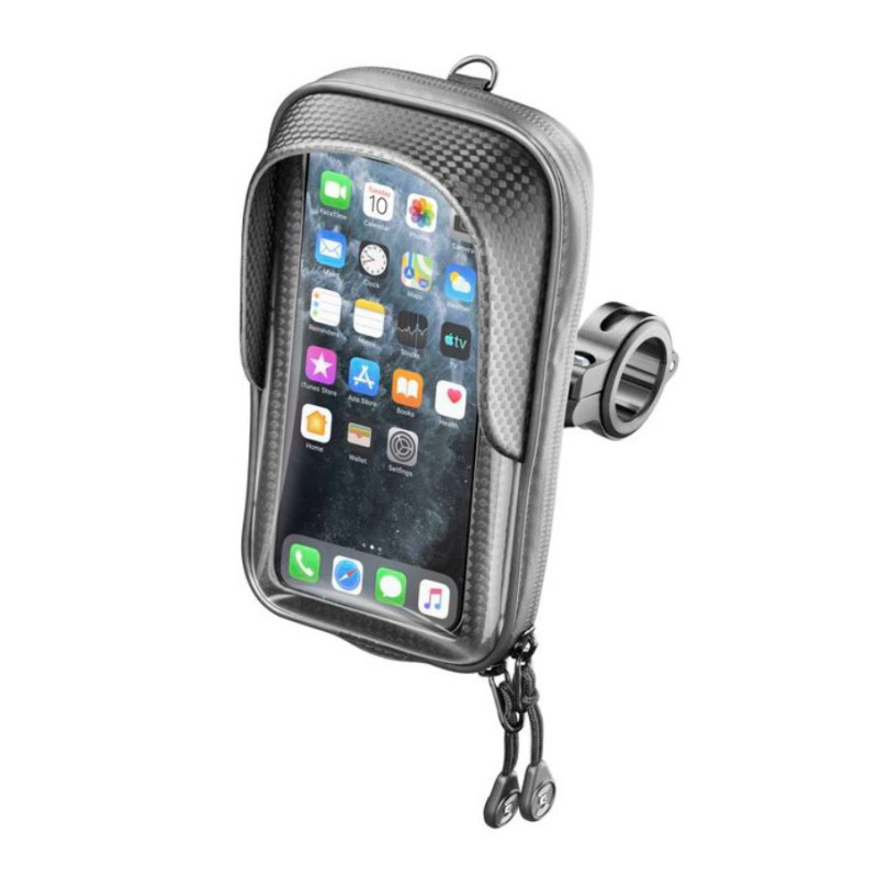 Suport telefon Interphone model Master - carcasa universala cu fermoar - montaj pe ghidon - waterproof - diagonala maxima smartp