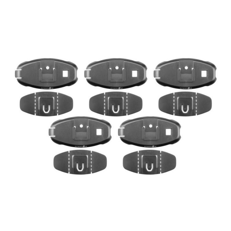 Kit prinderi cu adeziv sistem comunicare pe casca moto model Interphone Intercom model Active/Connect (kit 5 bucati)