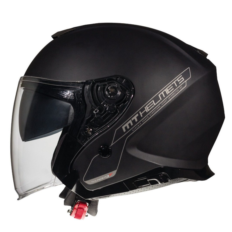 Casca open face MT Thunder III SV Jet A1 negru mat (ochelari soare integrati) – tip MT-V-19