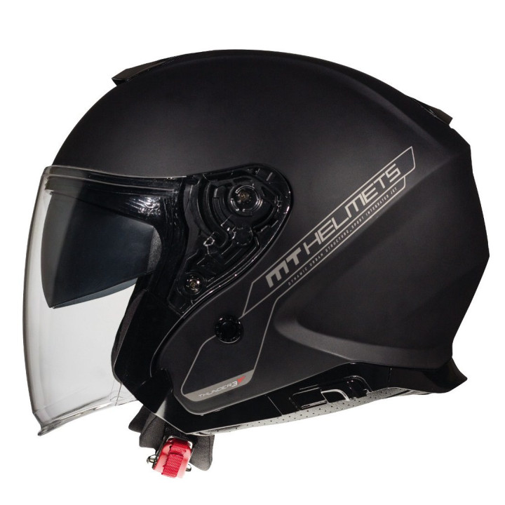 Casca open face MT Thunder III SV Jet A1 negru mat (ochelari soare integrati) – tip MT-V-19