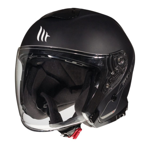 Casca open face MT Thunder III SV Jet A1 negru mat (ochelari soare integrati) – tip MT-V-19 2