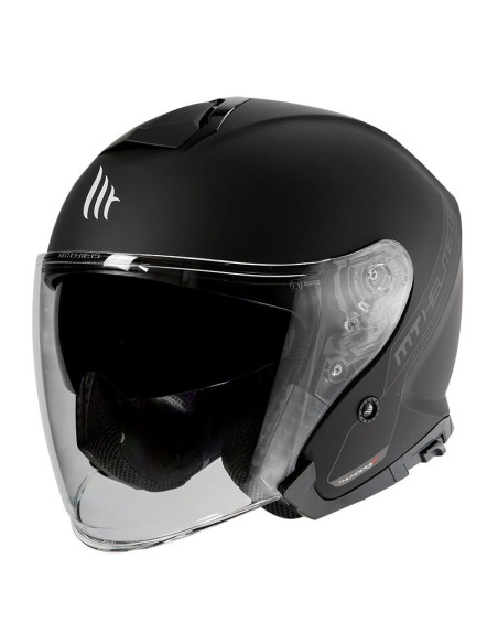 Casca open face MT Thunder III SV Jet A1 negru mat (ochelari soare integrati) – tip MT-V-19