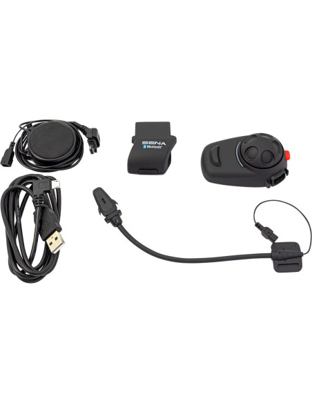 Sistem comunicare moto complet Bluetooth INTERCOM SENA model SMH5-10 - kit 1 bucata (pentru 1 utilizator)