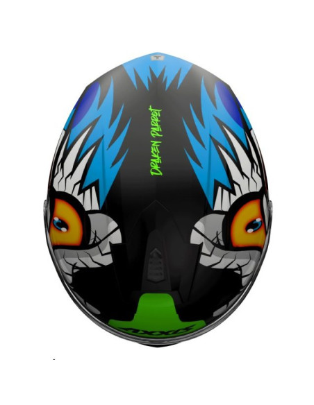 Casca integrala Axxis model Draken S Parrot A1 negru mat - tip viziera: MT-V-18C