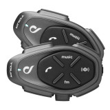 Sistem comunicare moto complet Bluetooth INTERCOM Interphone model Tour - kit 2 bucati (pentru 2 utilizatori)