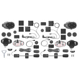 Sistem comunicare moto complet Bluetooth INTERCOM Interphone model Tour - kit 2 bucati (pentru 2 utilizatori)
