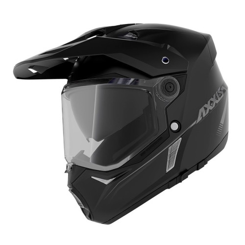 Casca adventure/touring/off road Axxis model Wolf DS A1 negru mat – tip viziera: MT-V-20