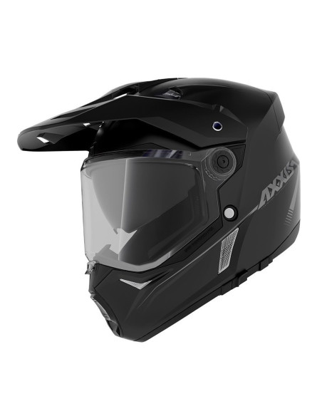 Casca adventure/touring/off road Axxis model Wolf DS A1 negru mat – tip viziera: MT-V-20