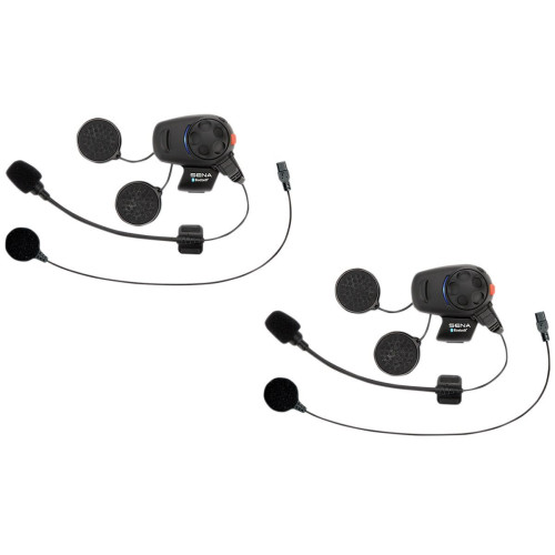 Sistem comunicare moto complet Bluetooth INTERCOM SENA model SMH5D-10 - kit 2 bucati (pentru 2 utilizatori)