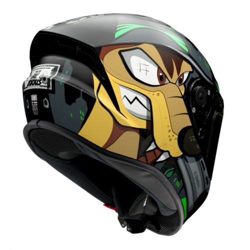 Casca integrala Axxis model Draken S Cosa Nostra B6 verde fluor lucios - tip viziera: MT-V-18C 2