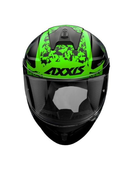 Casca integrala Axxis model Draken S Cosa Nostra B6 verde fluor lucios - tip viziera: MT-V-18C
