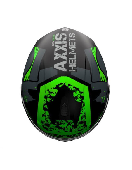 Casca integrala Axxis model Draken S Cosa Nostra B6 verde fluor lucios - tip viziera: MT-V-18C