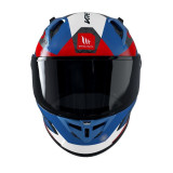 Casca integrala MT KRE+ Carbon Projectile D7 albastru lucios - 100% carbon - FIM approved