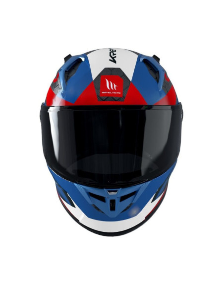 Casca integrala MT KRE+ Carbon Projectile D7 albastru lucios - 100% carbon - FIM approved