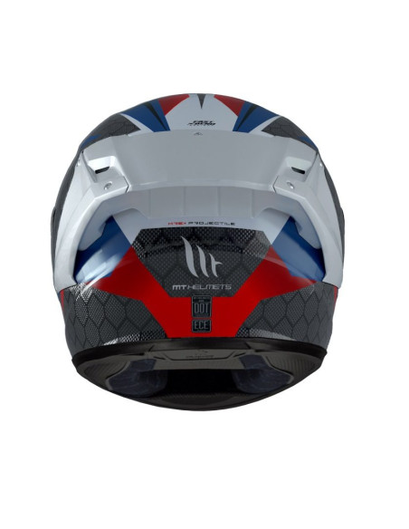Casca integrala MT KRE+ Carbon Projectile D7 albastru lucios - 100% carbon - FIM approved