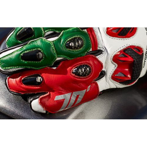 Manusi barbati racing vara Seventy model SD-R12 negru/rosu/verde 2
