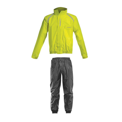 Costum moto ploaie (geaca+pantaloni) Seventy model SD-S1 culoare: galben/negru (montare peste echipament)