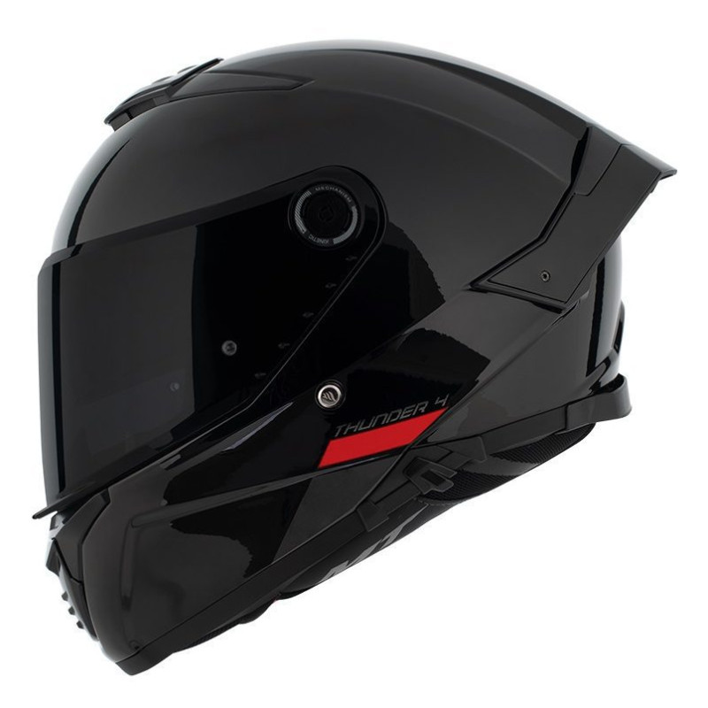 Casca integrala MT Thunder 4 SV A1 negru lucios (ochelari soare integrati) - tip viziera MT-V-28B