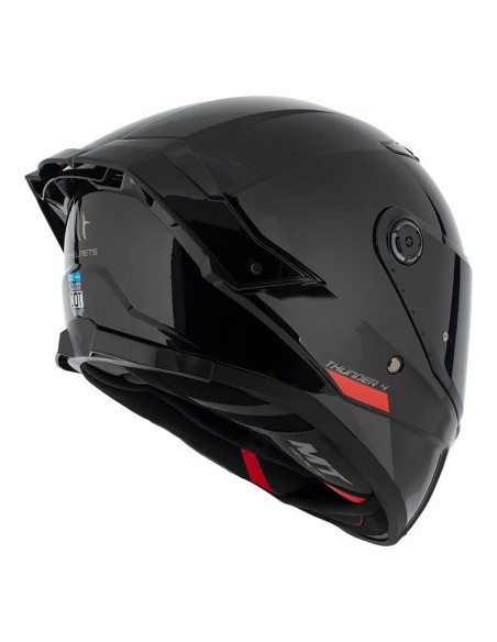 Casca integrala MT Thunder 4 SV A1 negru lucios (ochelari soare integrati) - tip viziera MT-V-28B