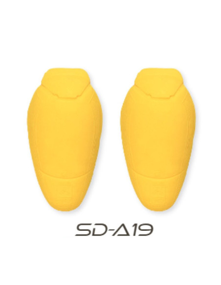 Set protectii genunchi Seventy model SD-A19 - culoare: galben - (set 2 bucati) - compatibile cu blugii moto Seventy