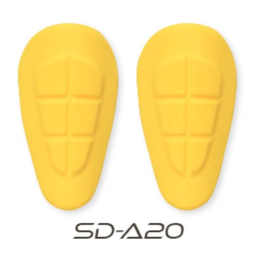 Set protectii sold Seventy model SD-A20 - culoare: galben - (set 2 bucati) - compatibile cu blugii moto Seventy