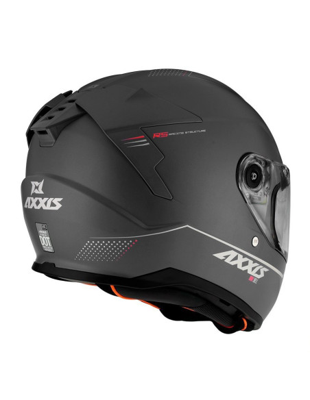 Casca integrala Axxis Hawk SV A2 titanium mat (ochelari soare integrati) - tip viziera: MT-V-31