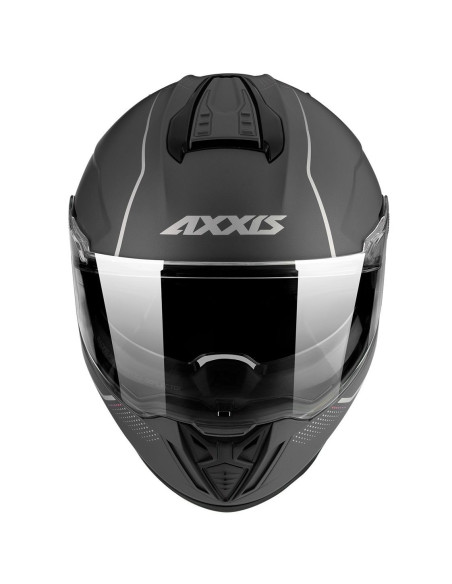 Casca integrala Axxis Hawk SV A2 titanium mat (ochelari soare integrati) - tip viziera: MT-V-31