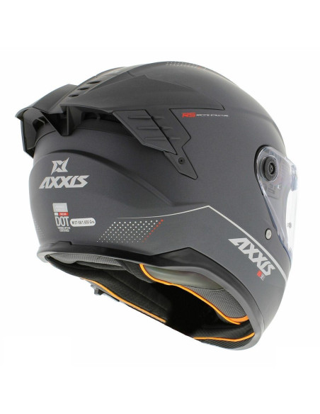 Casca integrala Axxis Hawk SV A2 titanium mat (ochelari soare integrati) - tip viziera: MT-V-31