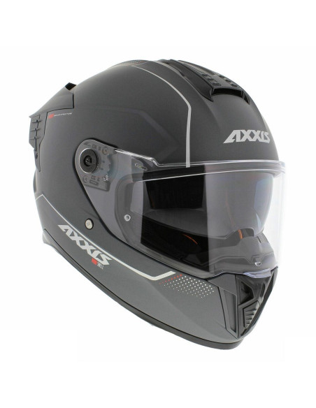 Casca integrala Axxis Hawk SV A2 titanium mat (ochelari soare integrati) - tip viziera: MT-V-31