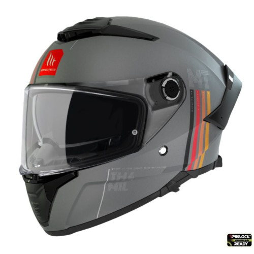 Casca integrala MT Thunder 4 SV MIL C2 gri mat (ochelari soare integrati) - tip viziera MT-V-28B 2
