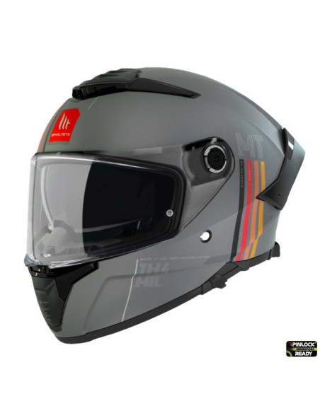 Casca integrala MT Thunder 4 SV MIL C2 gri mat (ochelari soare integrati) - tip viziera MT-V-28B