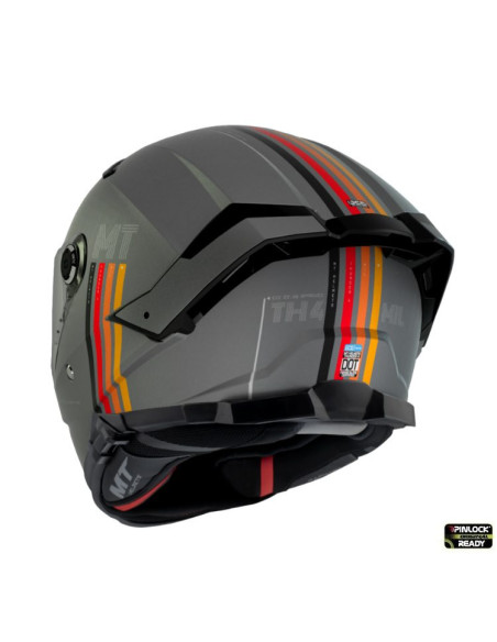 Casca integrala MT Thunder 4 SV MIL C2 gri mat (ochelari soare integrati) - tip viziera MT-V-28B