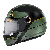 Casca integrala MT Jarama 68th C1 negru lucios - model Retro - Cafe Racer