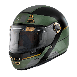 Casca integrala MT Jarama 68th C1 negru lucios - model Retro - Cafe Racer