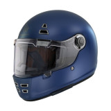 Casca integrala MT Jarama A7 albastru mat - model Retro - Cafe Racer