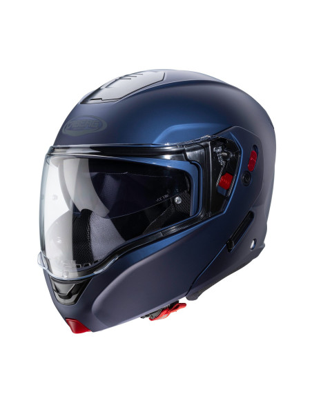 Casca modulabila (flip-up) Caberg model Horus X albastru mat Pinlock ready - lentila Pinlock inclusa