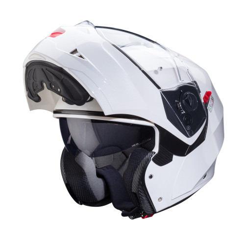 Casca modulabila (flip-up) Caberg model Duke X SV alb metalic lucios Pinlock ready - lentila Pinlock inclusa 2