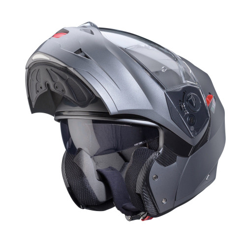 Casca modulabila (flip-up) Caberg model Duke X SV gun metal (titanium) mat Pinlock ready - lentila Pinlock inclusa 2