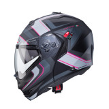 Casca modulabila (flip-up) Caberg model Duke X SV Tour G5 negru/fuchsia (roz)/antracit mat Pinlock ready - lentila Pinlock inclu