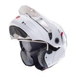 Casca modulabila (flip-up)/adventure Caberg model Tourmax X SV alb metalic lucios Pinlock ready - lentila Pinlock inclusa