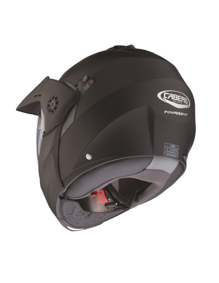 Casca modulabila (flip-up)/adventure Caberg model Tourmax X SV negru mat Pinlock ready - lentila Pinlock inclusa
