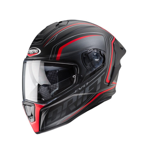 Casca integrala Caberg model Drift Evo SV Integra H9 negru antracit rosu fluor mat Pinlock ready - lentila Pinlock inclusa