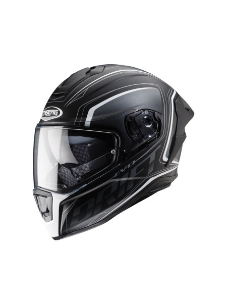 Casca integrala Caberg model Drift Evo SV Integra I0 negru/antracit/alb mat Pinlock ready - lentila Pinlock inclusa
