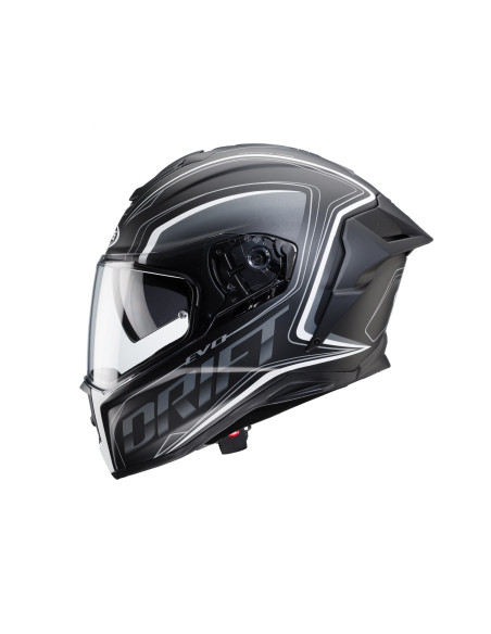 Casca integrala Caberg model Drift Evo SV Integra I0 negru/antracit/alb mat Pinlock ready - lentila Pinlock inclusa