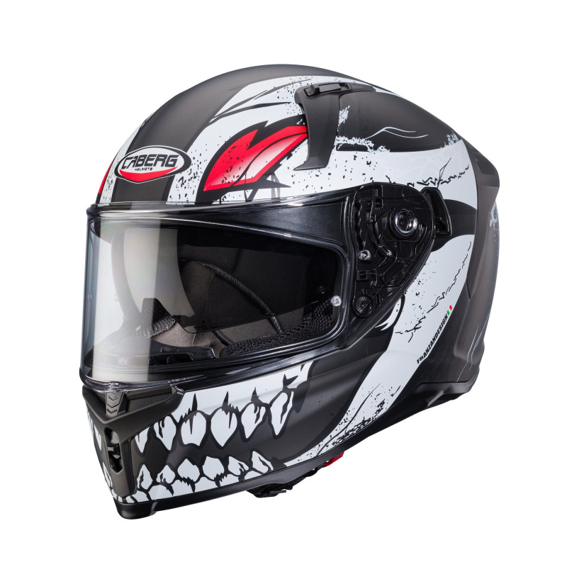 Casca integrala Caberg model Avalon X SV Punk K8 gri/alb/rosu mat Pinlock ready
