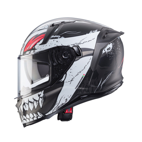 Casca integrala Caberg model Avalon X SV Punk K8 gri/alb/rosu mat Pinlock ready 2