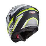 Casca integrala Caberg model Avalon X SV Kira L6 negru/gri/galben fluor mat Pinlock ready