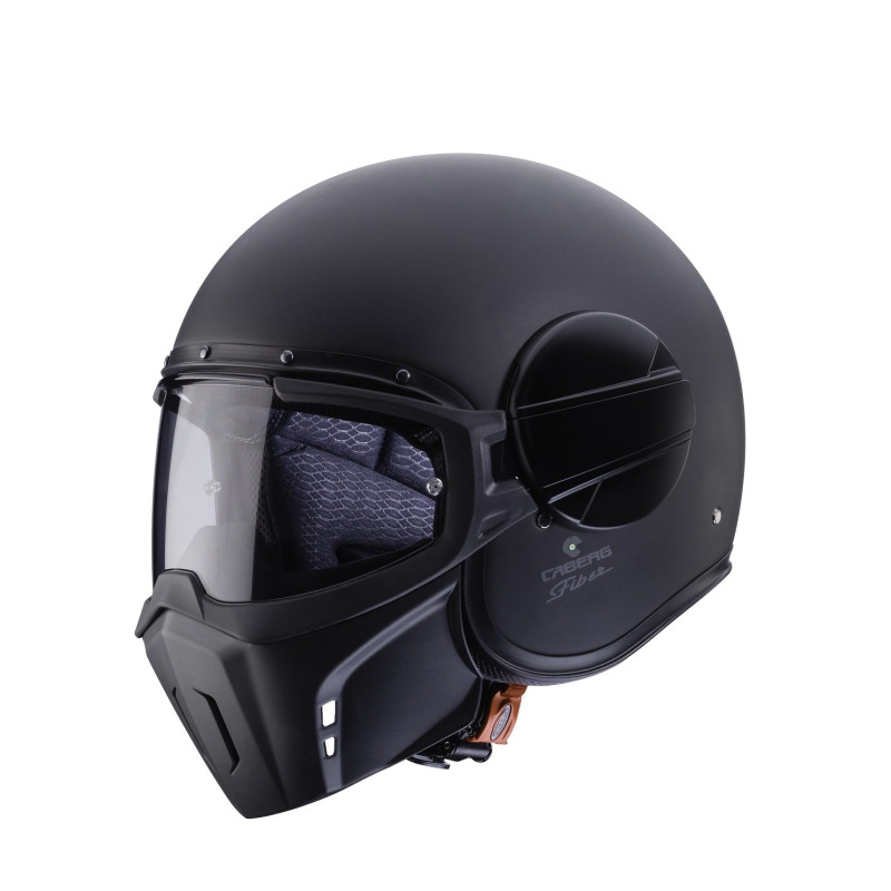 Casca Caberg model Ghost negru mat - fibra de sticla